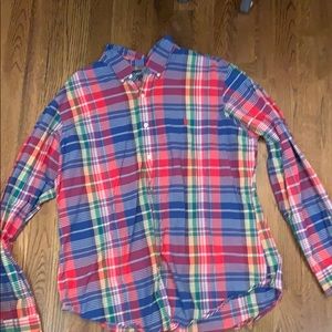 Plaid Polo button down